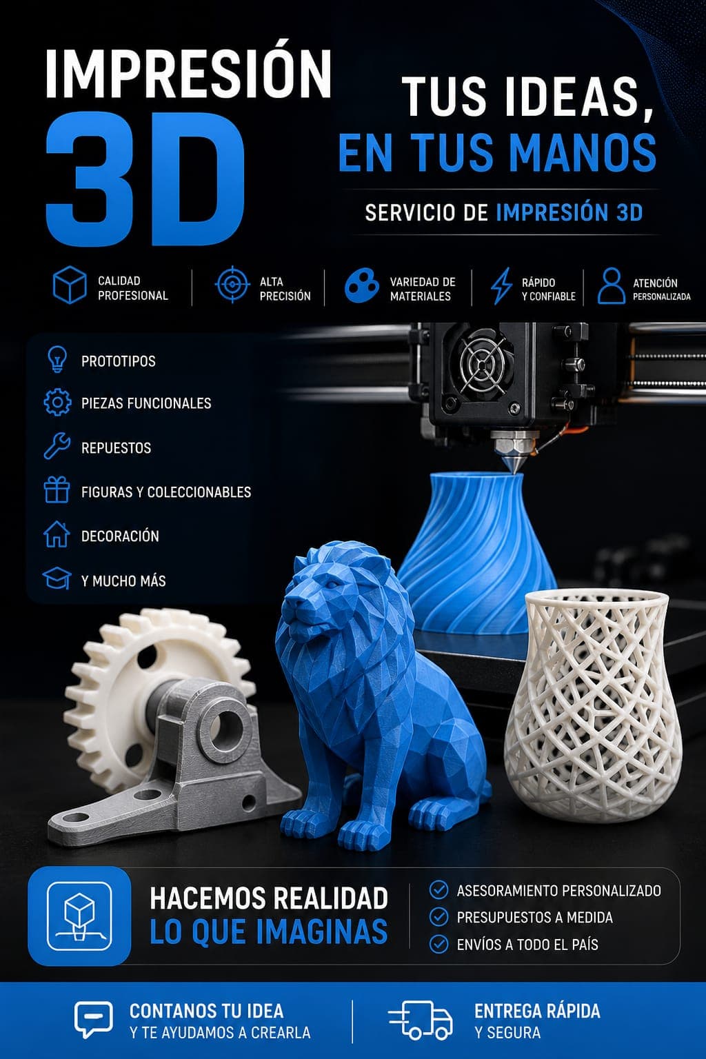 IMPRESIÓN 3D BAJO DEMANDA: Del Modelo a la Pieza Real